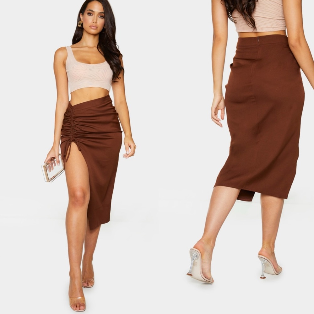 {PLT} Midi Split Skirt